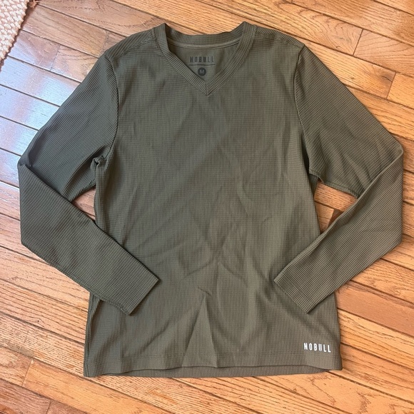 NOBULL Waffle Thermal V Neck Long Sleeve Medium - Picture 9 of 9